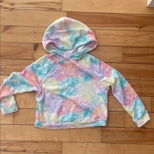 Colorful Tie-Dye Kids Hoodie Small (6/7)